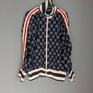 Gucci Jacquard Navy tracksuit size 3XL Full Zip.